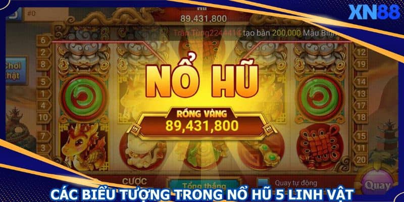Các biểu tượng trong Nổ Hũ 5 Linh Vật Các biểu tượng trong Nổ Hũ 5 Linh Vật